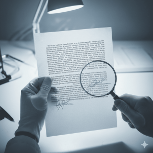 how to spot an altered document