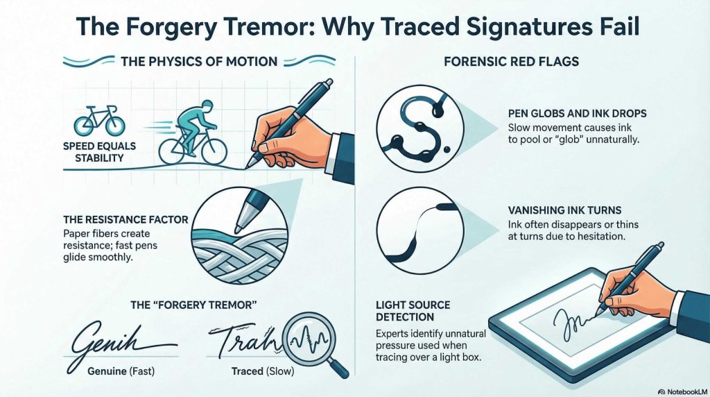 Describing how you will identify traced signature