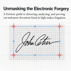Bart Baggett, forensic document examiner, presents a guide to detecting and proving cut-and-paste electronic signature forgery.
