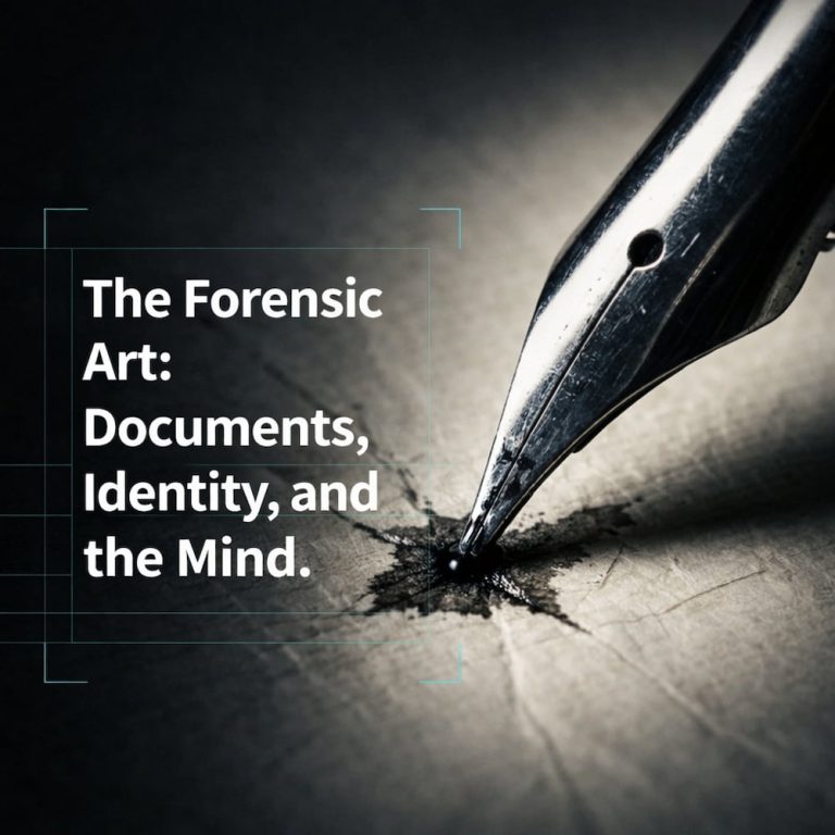 Bart Baggett, forensic document examiner, explores the forensic art of documents, identity, and the mind through close-up pen and ink imagery.