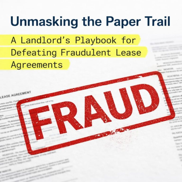 Bart Baggett, forensic document examiner, unveils a landlord's playbook for exposing and defeating fraudulent lease agreements.