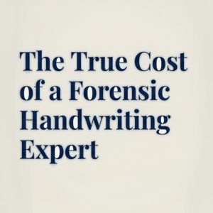 Bart Baggett forensic document examiner shares the true cost of hiring a forensic handwriting expert for court.
