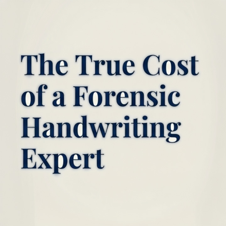 Bart Baggett forensic document examiner shares the true cost of hiring a forensic handwriting expert for court.